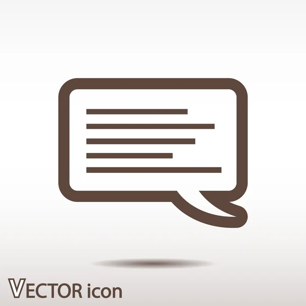 Icono de burbuja de habla — Vector de stock