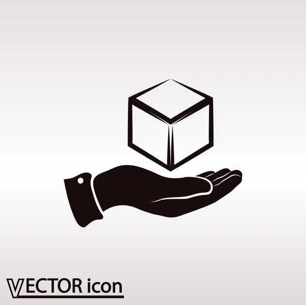 Kubus logo ontwerp pictogram — Stockvector