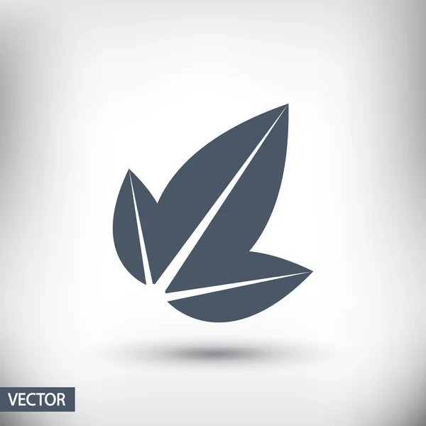 Blad pictogram — Stockvector