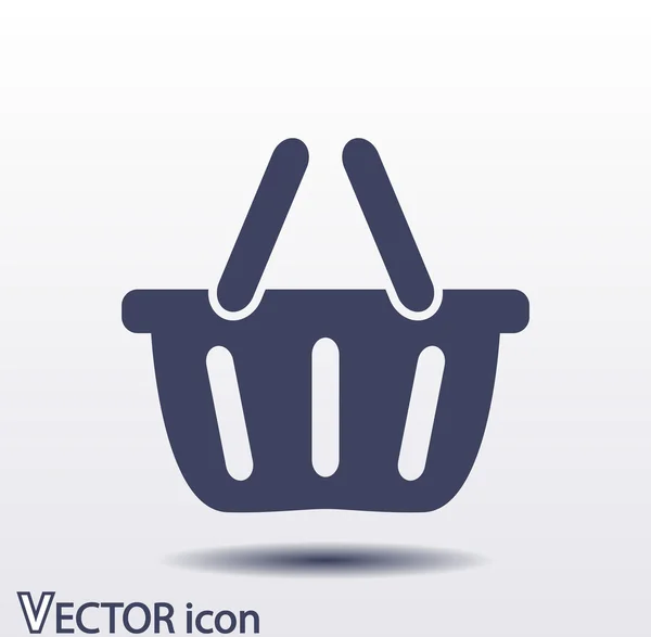 Ícone da cesta de compras — Vetor de Stock