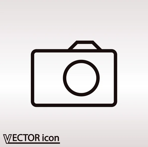 Camera flat icon — Stock Vector