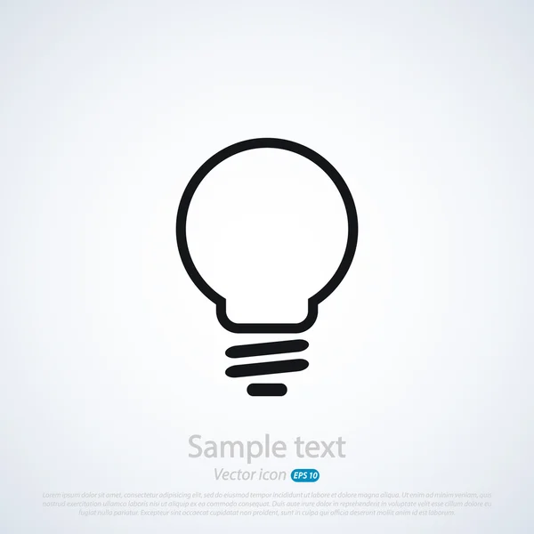 Light bulb icon — Stock Vector