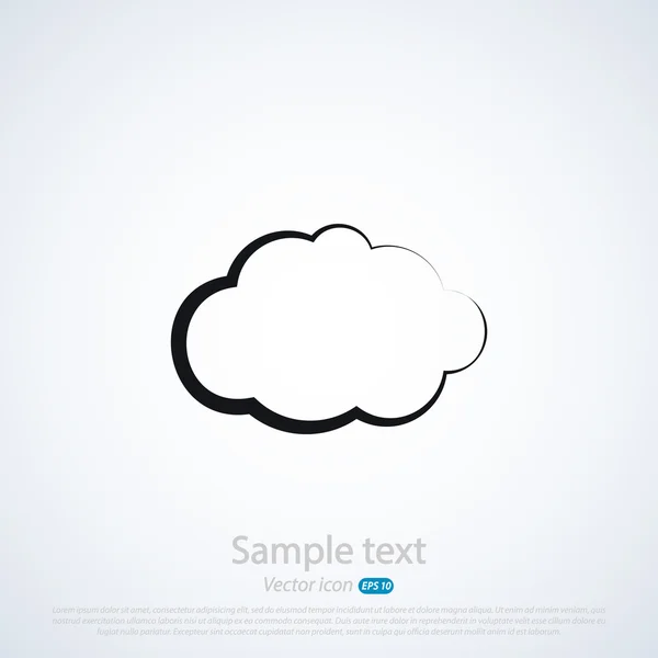 Cloud pictogram — Stockvector