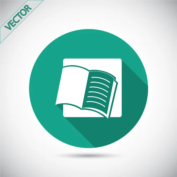 Geopende boekpictogram — Stockvector