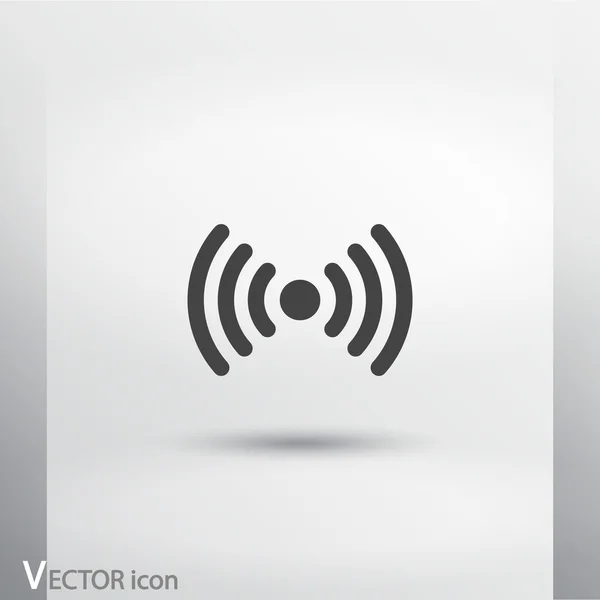 Símbolo de rede sem fio do ícone wifi — Vetor de Stock