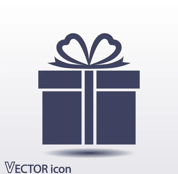 Icono de caja de regalo — Vector de stock