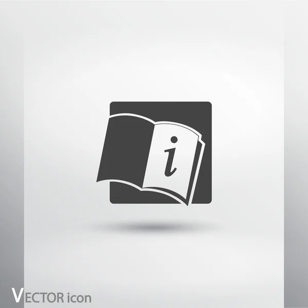 Opened book icon — Stock Vector