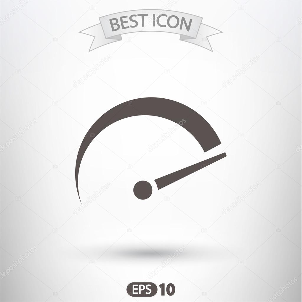 Tachometer icon illustration