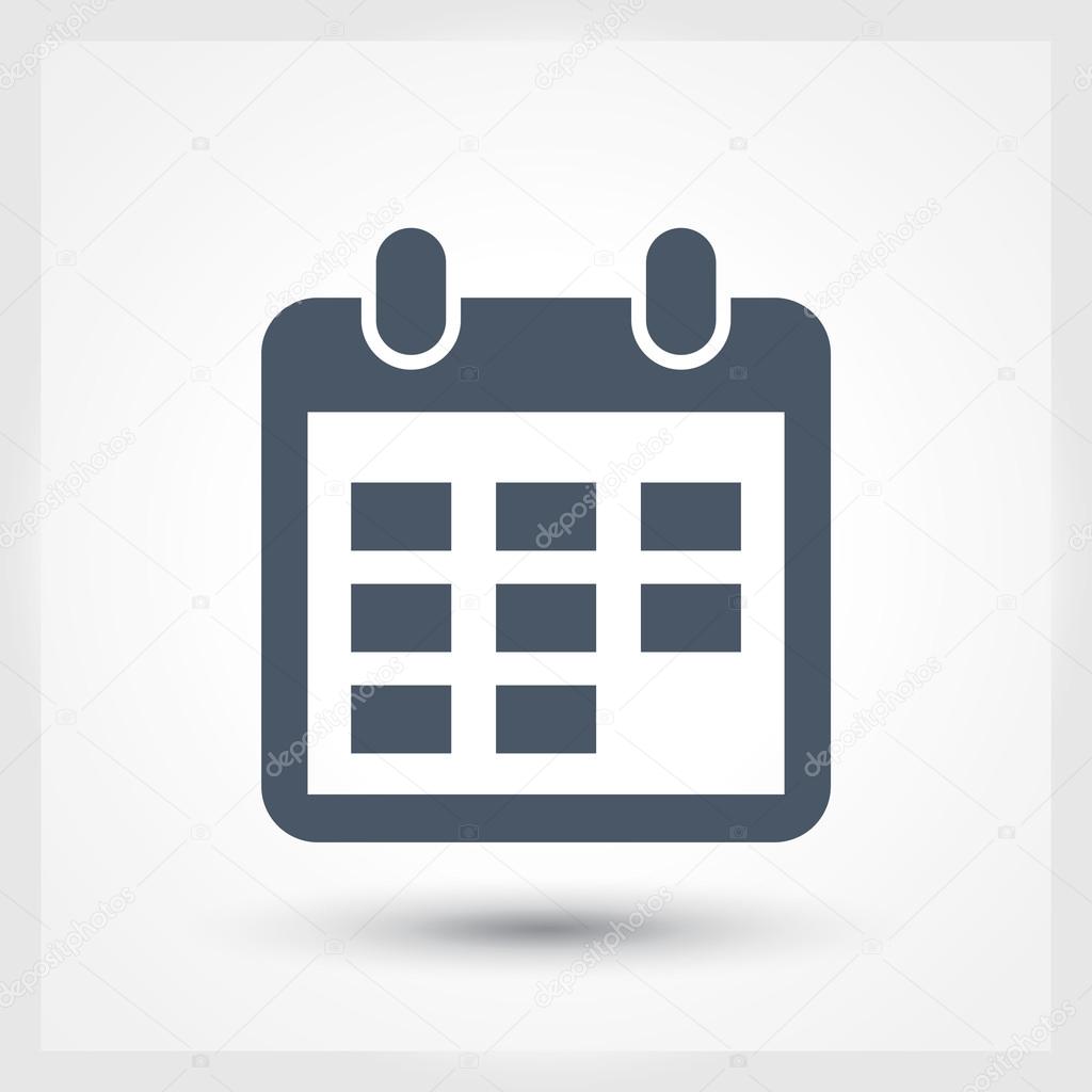 Calendar Icon Flat Design Style Stock Vector Image By ©best3d 60372761