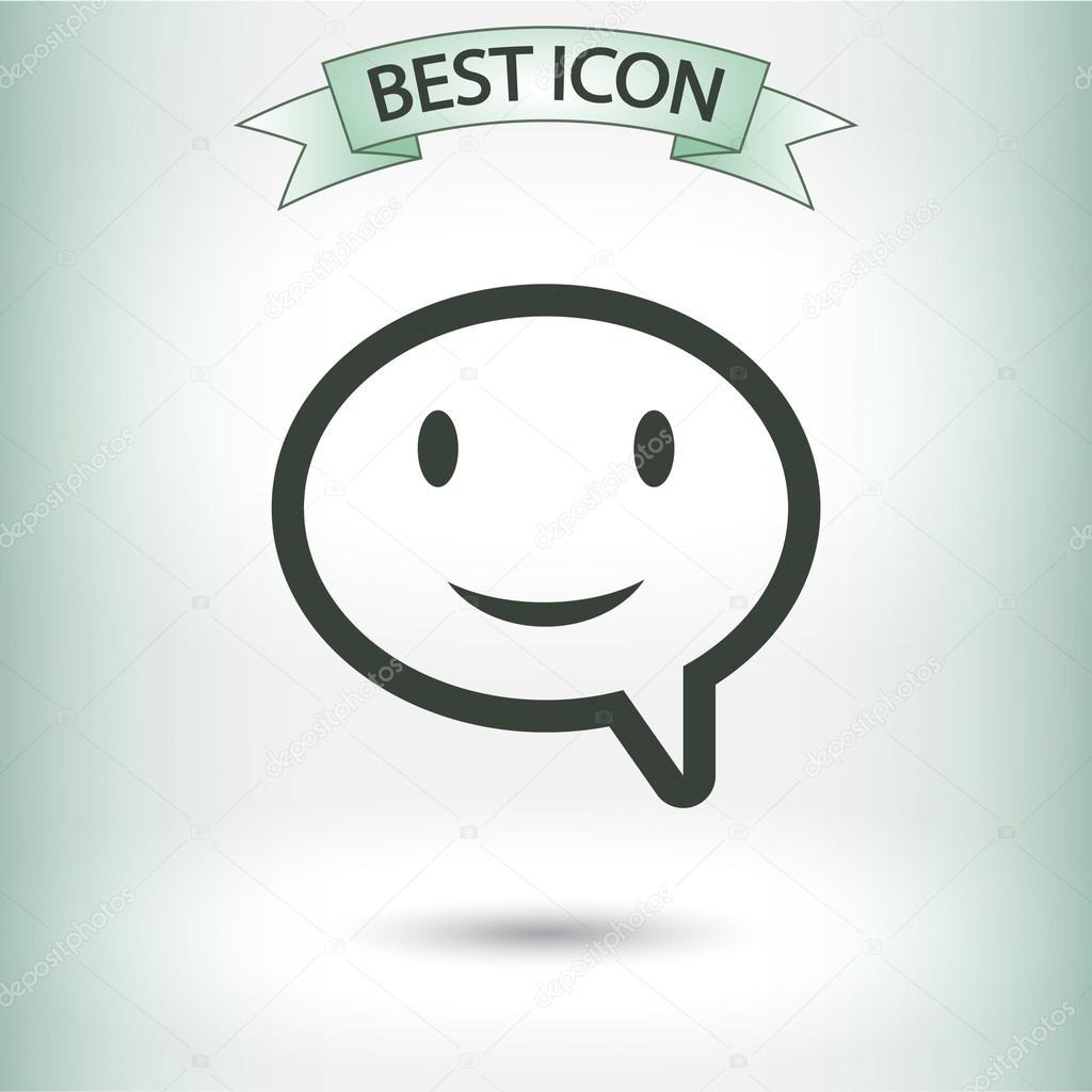 笑顔で話す泡のアイコン ストックベクター C Best3d 笑顔で話す泡のアイコン ストックベクター C Best3d
