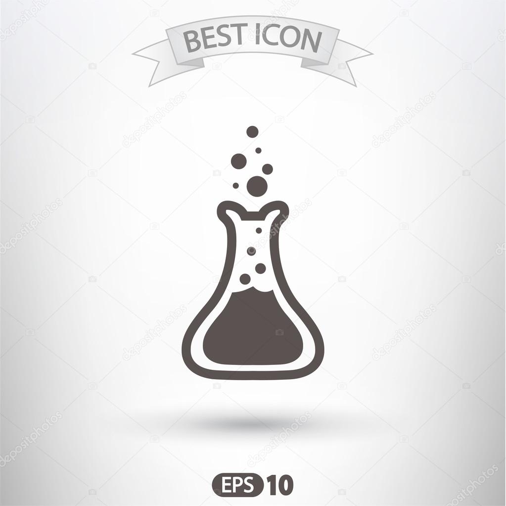 Laboratory glass icon