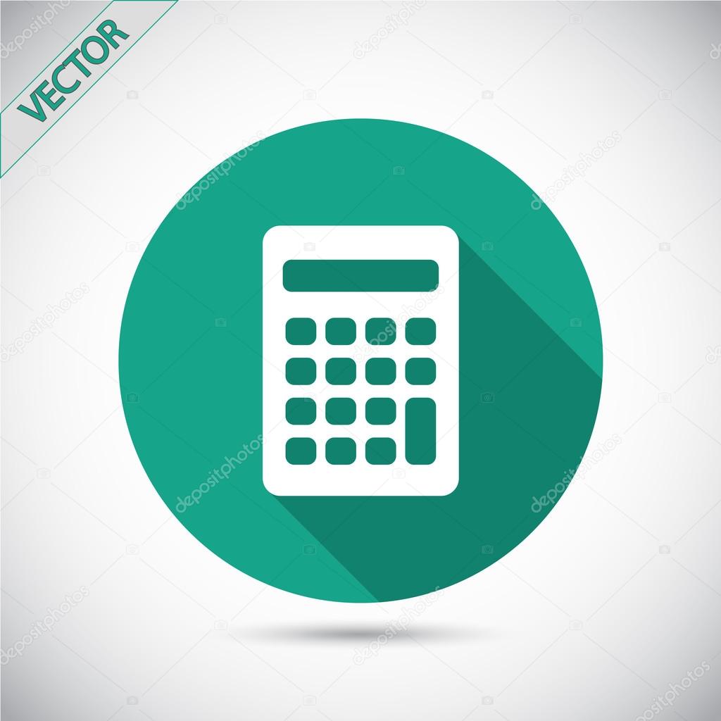 Calculator icon Flat design
