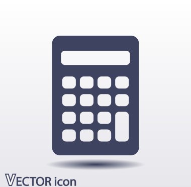 Hesap makinesi simge düz tasarım