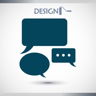 konuşma balonları simgesi gülümse