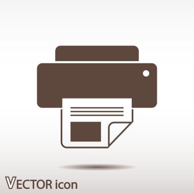 Yazıcı simgesi tasarım