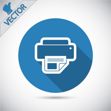 Yazıcı simgesi tasarım