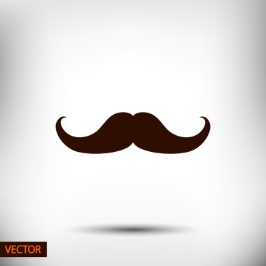 Bıyık düz simgesi