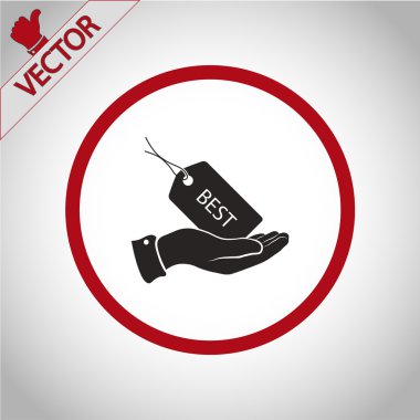 Etiketi simgesi tasarım