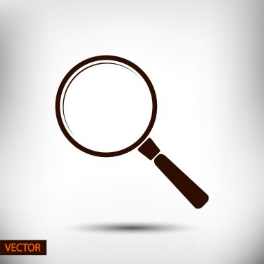 Arama simgesi. Düz tasarım