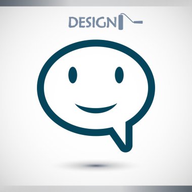 komik konuşma balonu simgesinin