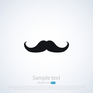 Bıyık düz simgesi