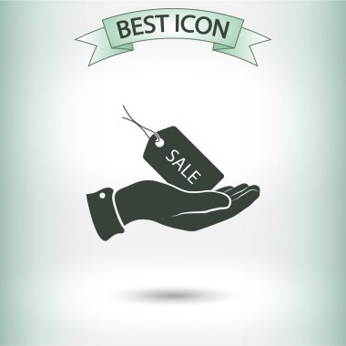 Etiketi simgesi tasarım