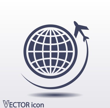 uçak simgesi olan Küre