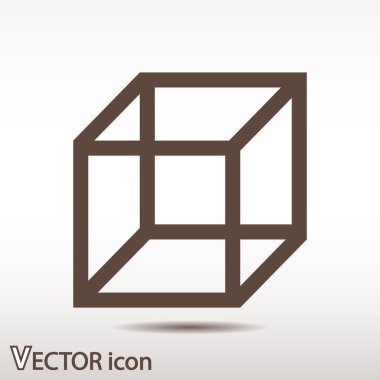 Küp logo tasarım simgesi