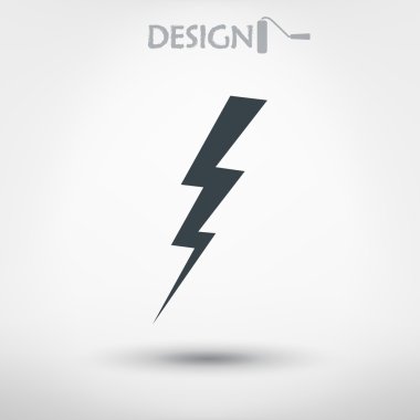 Yıldırım simgesi tasarım