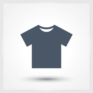 Tshirt düz simgesi