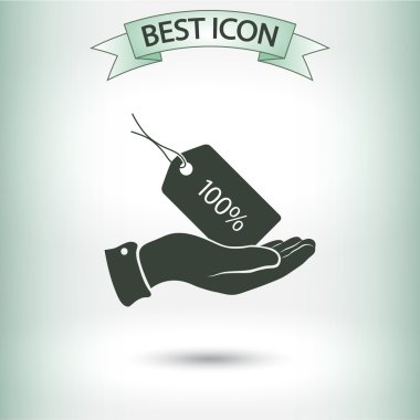 Etiketi simgesi tasarım