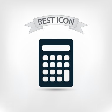 Hesap makinesi simge düz tasarım