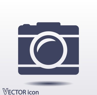 Kamera Düz Simgesi