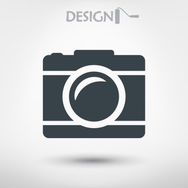 Kamera Düz Simgesi