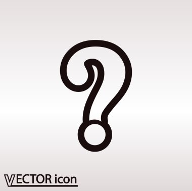 Soru işareti simgesi simgesi