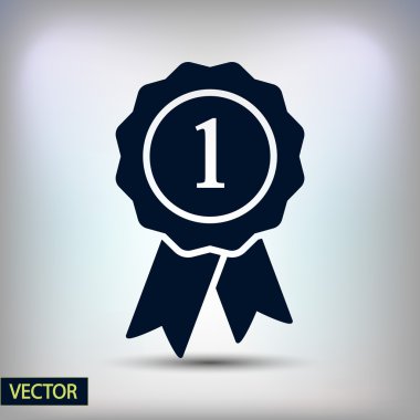 Kurdele simgeli rozet