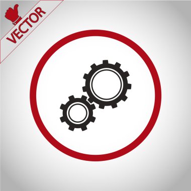 dişli simgesini illüstrasyon.