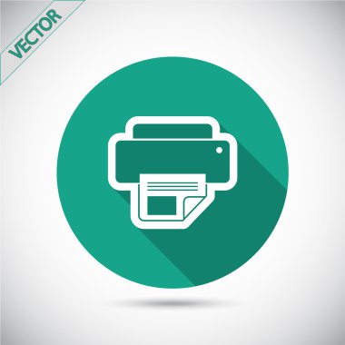 Yazıcı simgesi tasarım