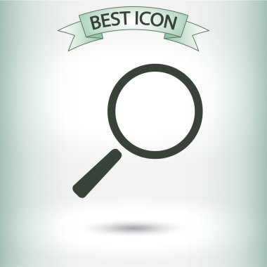 Arama simgesi. Düz tasarım