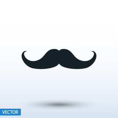 Bıyık düz simgesi