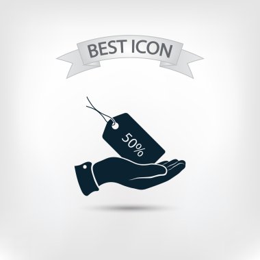 yüzde 50's etiketi simgesi