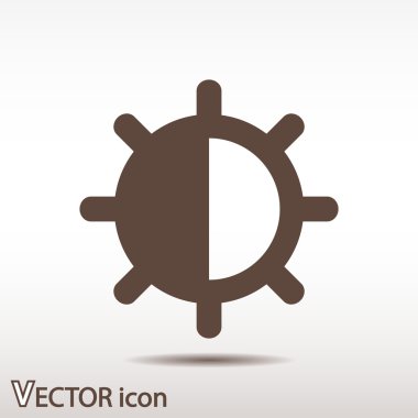 Parlaklık ve kontrast simgesi