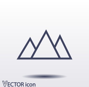 dağlar simgesi tasarım