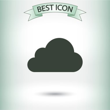 Bulut simge düz tasarım stil