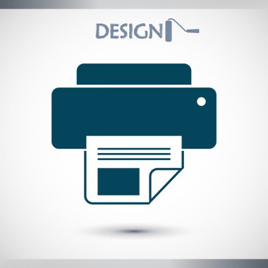 Yazıcı simgesi tasarım