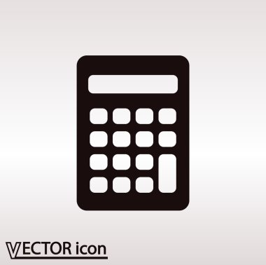 Hesap makinesi simge düz tasarım