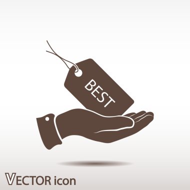 Etiketi simgesi tasarım