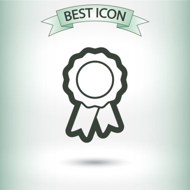 Kurdele simgeli rozet