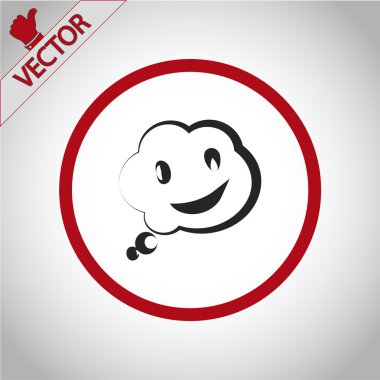 komik konuşma balonu simgesinin