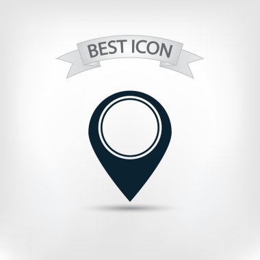 harita işaretçisi düz simgesi